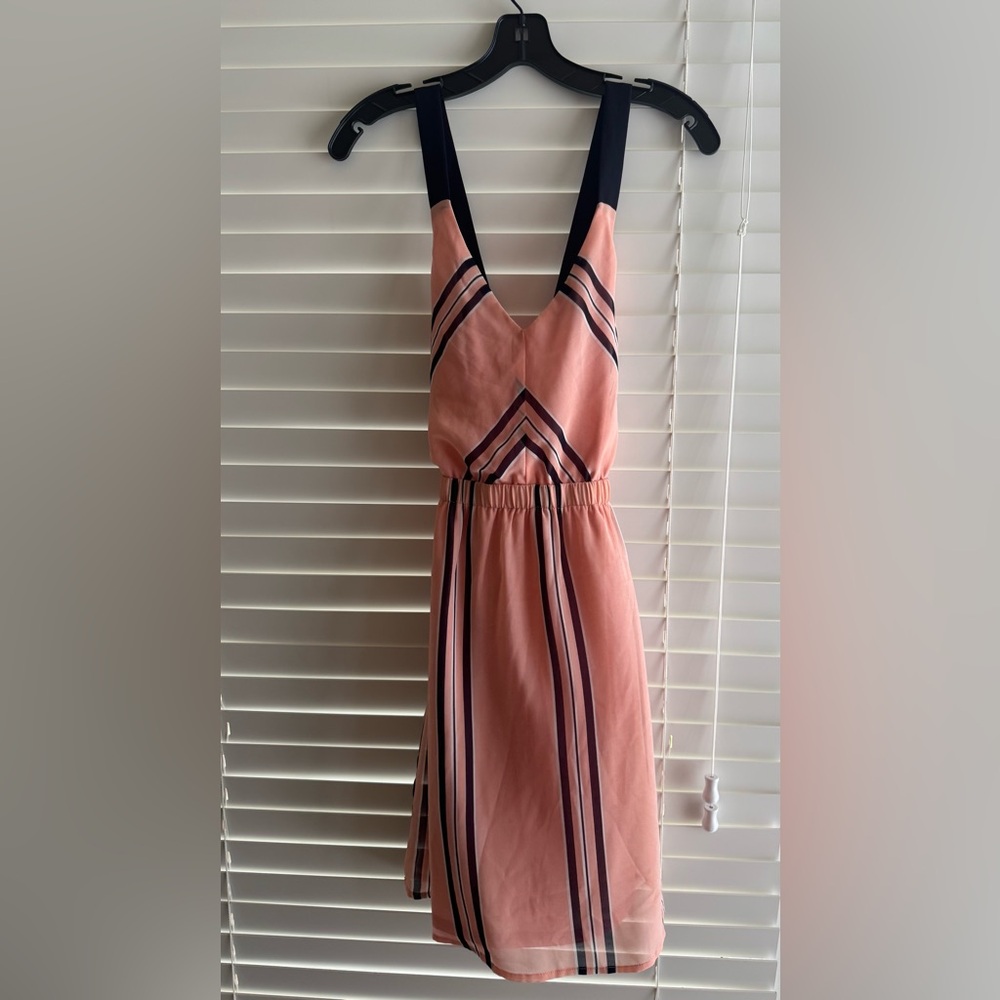 Jealous Tomato Pink and Black Backless Dress